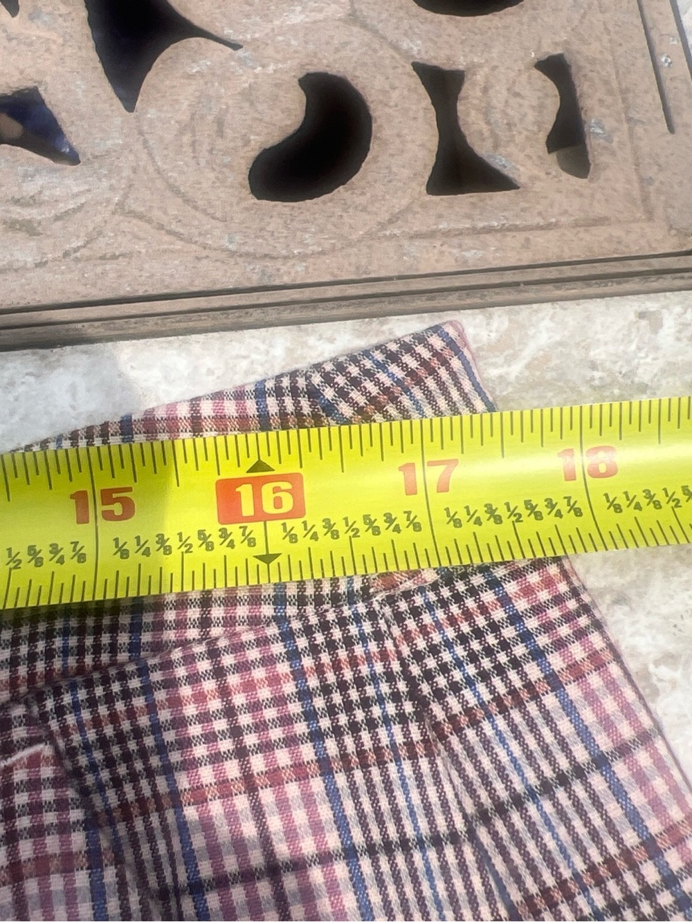 NEW Maeve Anthropologie The Avery Trousers Pleated Wide Leg Plaid Size 14 - Picture 9 of 14